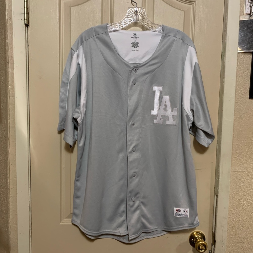 Gray LA Dodgers Men's Jersey